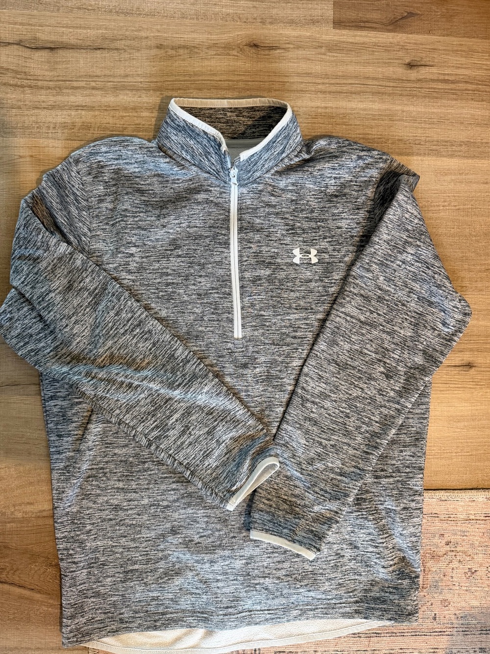 Under Armour Gray Heather Quarter-Zip Performance Pullover